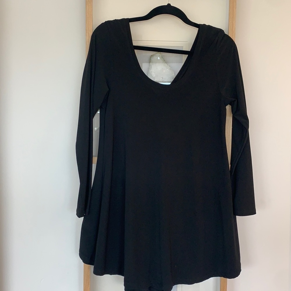 Last tango long sleeve black top